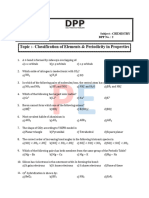 Classification of Elements and Periodicity in Properties DPP 2