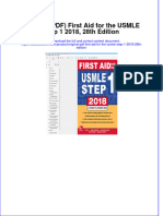 Ebook Download (Original PDF) First Aid For The USMLE Step 1 2018, 28th Edition All Chapter