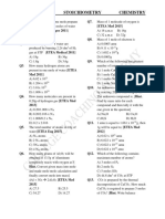 Stoichiometry Chemistry: Q1. Q7. (ETEA Med 2015)