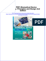 Ebook Download (Ebook PDF) Biomedical Device Technology: Principles and Design 2nd Edition All Chapter