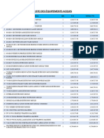 Liste Des Équipements Acquis Afriline