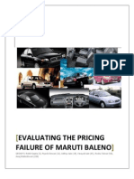 Pricing Strategy Report - Group 5 - Maruti Baleno