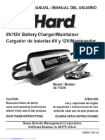 6V/12V Battery Charger/Maintainer Cargador de Baterías 6V y 12V/Mantenedor