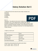 CUET History Solution Set C