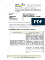 Silabo de Etiqueta y Tecnicas de Servicio de Comedor