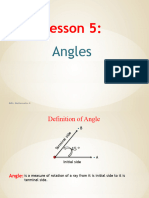 Lesson 5 - Angles