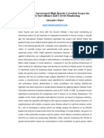 Matov Analysisof Unstructured High Density Crowded Scenesfor Video Surveillanceand Crowd Monitoring