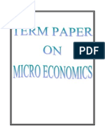 Term Paper On Micro Economics