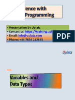 3 - Variables and Data Types