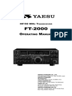 YAESU FT 2000 User Manual