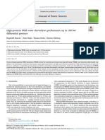 High-Pressure PEM Water Electrolyser Performance Up To 180 Bar