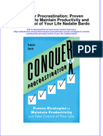 Conquer Procrastination: Proven Strategies To Maintain Productivity and Take Control of Your Life Nadalie Bardo