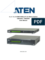 4 X 4 / 9 X 9 Hdmi Hdbaset-Lite Matrix Switch Vm3404H / Vm3909H User Manual