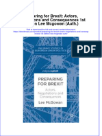 Preparing For Brexit: Actors, Negotiations and Consequences 1st Edition Lee Mcgowan (Auth.) Full Chapter Instant Download