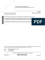 Cambridge International Advanced Subsidiary and Advanced Level