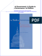 Full Download The Tools of Government: A Guide To The New Governance 1st Edition File PDF All Chapter On 2024