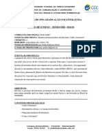 PGL510097 "Cadê A Literatura" Prof. Pedro Heise