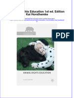 Animal Rights Education 1st Ed. Edition Kai Horsthemke Full Chapter Instant Download