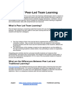 Overview of Peer-Led Team Learning