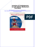 Macroeconomics A Contemporary Introduction 9th Edition McEachern Test Bank All Chapters