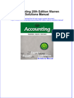 Full Download Accounting 25th Edition Warren Solutions Manual All Chapter 2024 PDF