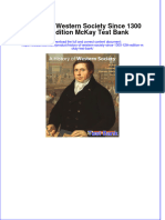 History of Western Society Since 1300 12th Edition McKay Test Bank All Chapters