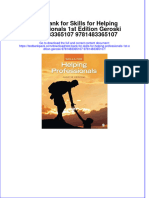 The Download Test Bank For Skills For Helping Professionals 1st Edition Geroski 9781483365107 9781483365107 Full Chapter New 2024