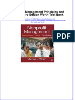 Nonprofit Management Principles and Practice 3rd Edition Worth Test Bank All Chapters