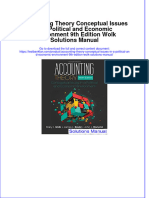 Accounting Theory Conceptual Issues in A Political and Economic Environment 9th Edition Wolk Solutions Manual All Chapters