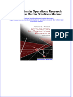 Full Download Optimization in Operations Research 2nd Edition Rardin Solutions Manual All Chapter 2024 PDF