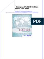 Full Download Business A Changing World 9th Edition Ferrell Test Bank All Chapter 2024 PDF