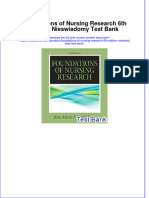 Foundations of Nursing Research 6th Edition Nieswiadomy Test Bank All Chapters