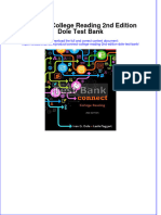 Connect College Reading 2nd Edition Dole Test Bank All Chapters