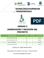 ACTIVIDAD 1U5 INVESTIGACION Supervisión y Revisión Del Proyecto 1