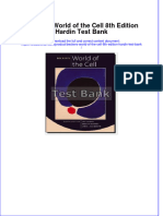 Becker's World of The Cell 8th Edition Hardin Test Bank All Chapters