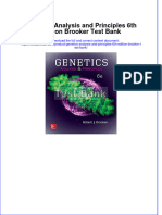 Genetics Analysis and Principles 6th Edition Brooker Test Bank All Chapters