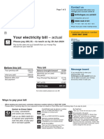 Your Electricity Bill: - Actual