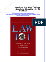 Full Download Law 101: Everything You Need To Know About American Law, 5th Edition Jay M. Feinman File PDF All Chapter On 2024