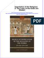 Full Download Hegel's Interpretation of The Religions of The World: The Logic of The Gods Jon Stewart File PDF All Chapter On 2024