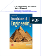 Foundations of Engineering 3rd Edition Mark Holtzapple Full Chapter Instant Download