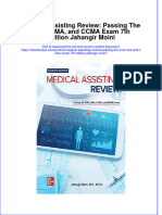 Medical Assisting Review: Passing The CMA, RMA, and CCMA Exam 7th Edition Jahangir Moini Full Chapter Instant Download