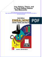 Embalming: History, Theory, and Practice, Sixth Edition Sharon Gee-Mascarello Full Chapter Instant Download