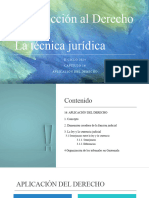 Capítulo 16. Aplicación Del Derecho