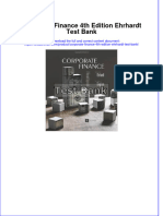 Full Download Corporate Finance 4th Edition Ehrhardt Test Bank All Chapter 2024 PDF