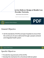 Service Delivery Design of HCPN AO 2020-0019