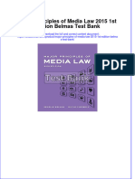 (Download PDF) Major Principles of Media Law 2015 1st Edition Belmas Test Bank Full Chapter