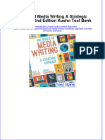 (Download PDF) Basics of Media Writing A Strategic Approach 2nd Edition Kuehn Test Bank Full Chapter