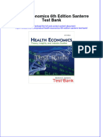 (Download PDF) Health Economics 6th Edition Santerre Test Bank Full Chapter