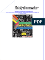 (Download PDF) Integrated Marketing Communications 4th Edition Chitty Solutions Manual Full Chapter