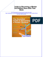 Instant Download PDF Essential Guide To Becoming A Master Student 3rd Edition Dave Ellis Test Bank Full Chapter